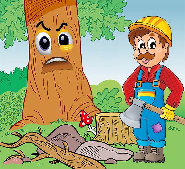 ต้นโอ๊กกับคนตัดไม้